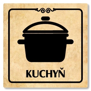 Kuchyň, 118x118mm, pergamen, Texas